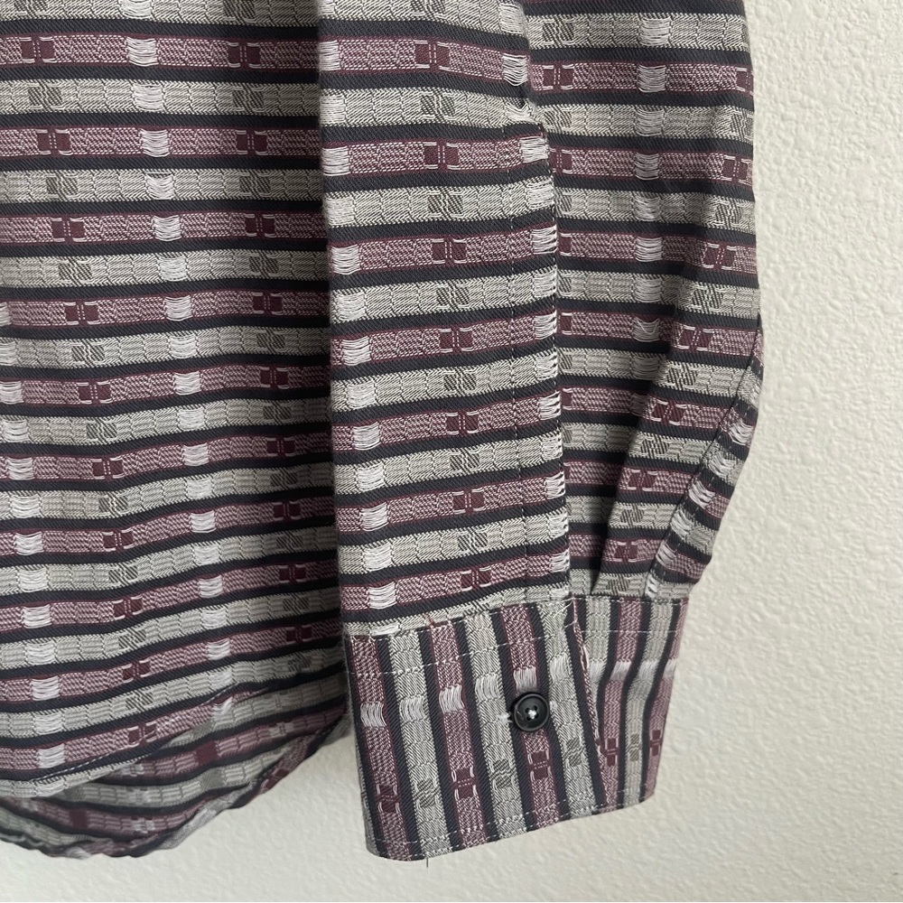 Billy Reid Button Down Long Sleeve Pattern Shirt - image 6